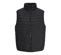 JACK&JONES PLUS Jjestate Packable Puffer Bw Collar Pls Chaleco acolchado para hombre, Negro, XXXXXXL