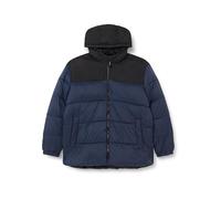 JACK & JONES PLUS Jjetoby Puffer Hood Pls Chaqueta acolchada para hombre, azul marino, XXXXL