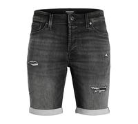 JACK&JONES PLUS Jjirick Jjicon GE 622 I.K Sn Pls - Pantalones Cortos, Black Denim, 50