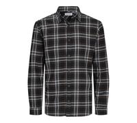 JACK&JONES PLUS Jjjoshua Fall Flannel Shirt LS Pls Camisa Casual, Negro, 3XL para Hombre