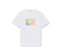 JACK&JONES PLUS Joraruba Sunset Branding tee SS C. Pls Camiseta, Blanco Brillante, XXXXXL para Hombre