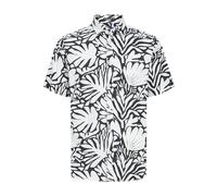 JACK&JONES PLUS Jorjoshua Aruba Shirt SS Pls Camisa de Manga Corta, Cloud Dancer/AOP: Abstract, XXXXL para Hombre