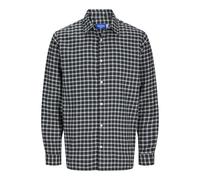 JACK&JONES PLUS Jorjoshua-Camiseta de Franela a Cuadros Camisa de Manga Larga, Forest Night, 3XL para Hombre