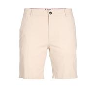 JACK & JONES PLUS Jpstdave Jjlinen AKM PS-Pantalones Cortos Chinos, Moonbeam/Detalles: sólido, 48 para Hombre