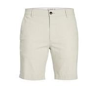 JACK & JONES PLUS Jpstdave Jjlinen AKM PS-Pantalones Cortos Chinos, Wrought Iron/Detalles: sólido, 42 para Hombre