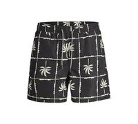 JACK&JONES PLUS Jpstfiji Jjswim Oceanday Ss24 LY Pls Bañador Corto, Negro, 46 para Hombre