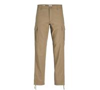 JACK&JONES PLUS Jpstkane Jjbarkley Cargo Pant Noos Pls - Pantalones Cargo para Hombre, Elmwood, 46W x 32L