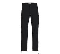 JACK&JONES PLUS Jpstkane Jjbarkley Cargo Pant Noos Pls - Pantalones Cargo para Hombre, Negro, 40W x 30L