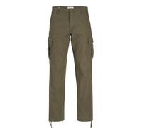 JACK&JONES PLUS Jpstkane Jjbarkley Cargo Pant Noos Pls - Pantalones Cargo para Hombre, Noche de Oliva, 44W / 34L