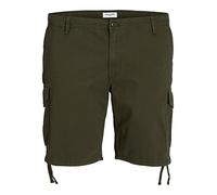 JACK&JONES PLUS JPSTMARLEY JJCARGO Ana PLS - Pantalones Cortos, Forest Night., 46