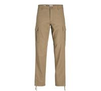 JACK & JONES Pantalones de Corte Relajado para Hombre, Tallas Grandes, Holgados, Corte Holgado, Pantalones, Elmwood, 42W / 34L