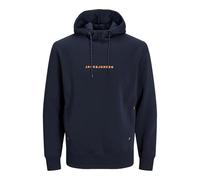 JACK&JONES PLUS Jjtree Sudadera con Capucha Pls, Blazer Azul Marino/Estampado: Jack&Jones, 5XL Grandes para Hombre