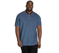 Jack & Jones Polo clásico de Talla Grande para Hombre, Azul Denim., 5XL