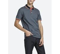 Jack & Jones Polo de hombre slim de manga corta. Azul L