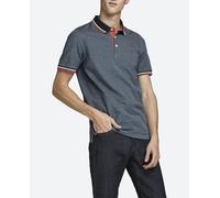 Jack & Jones Polo de hombre slim de manga corta. Azul M/3