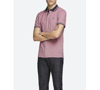 Jack & Jones Polo de hombre slim rojo de manga corta. Rojo 5 (L)