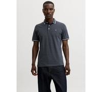JACK & JONES Camiseta 'JJEPaulos' gris oscuro / blanco S EUR