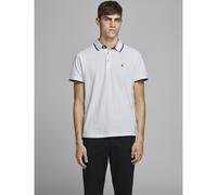 JACK & JONES Polo de manga corta de punto piqué. Color Blanco