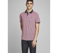 JACK & JONES Polo de manga corta de punto piqué. Color Rojo