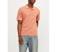 Jack & Jones Polo de mangas cortas para caballero con logo lateral. Naranja M
