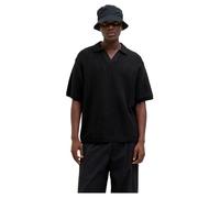 JACK & JONES Polo de Punto para Hombre con Mangas Cortas y Cuello en V., Color:Negro, Size:XXL