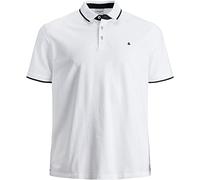 JACK & JONES Polo Jjepaulos Slim Fit Ss Noos 1s Jj JJEPAULOS Polo SS NOOS PS, Hombre, Blanco, XXL