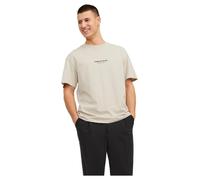 JACK & JONES Polo Jorvesterbro tee SS Crew Neck Noos para Hombre, Moonbeam, M