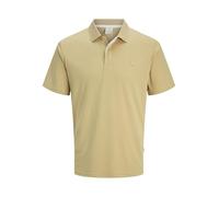 JACK & JONES Polo para Hombre de Color Liso Jprccrodney SS Polo Noos, Gris (Moonstone), L