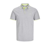 Jack & Jones Polo para Hombre Jjepaulos SS Noos Pls, Gris Claro, 7XL