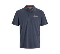 JACK & JONES Jjerik Polo SS, Chaqueta Azul Marino/Detalle: mélange, S para Hombre