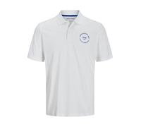 Jack & Jones Polo para Hombre Jjsimon SS, Blanco, XL