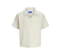 JACK & JONES Polo para Hombre Joralmeria Texture SS Pls, Blanco Envejecido., 4XL