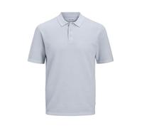 JACK & JONES Polo para Hombre Monocolor, Chambray Blue/Detail:w. Cloud Dancer, XL