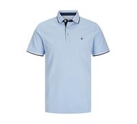JACK & JONES Male Plus Size Einfarbig Poloshirt Polo, Color Azul, 4XL Hombres