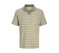 JACK & JONES Jprbluharry SS Split Neck Polo, Cuatro Hojas Clover, L Hombres