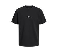 JACK & JONES Rddluca tee S/S Crew Neck Noos Camiseta, Negro, M para Hombre