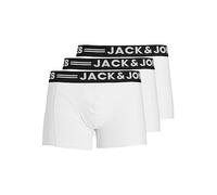 JACK & JONES SENSE TRUNKS 3-PACK Bóxer, Blanco, X-Large (Pack de 3) para Hombre