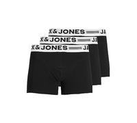 JACK & JONES SENSE TRUNKS 3-PACK Bóxer, Negro, X-Large (Pack de 3) para Hombre