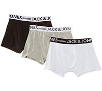 jack & jones Sense Trunks 3-pack Noos Bóxer, Negro, M (Pack de 3) para Hombre