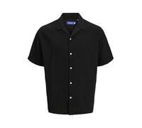 JACK & JONES Shirt Camiseta Joreaster Patras Resort SS, Negro, XL Hombres