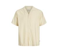 JACK & JONES Shirt Camiseta Jprblulincoln Print Resort S/S, Gris (Moonstone), XL Hombres