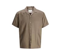 JACK & JONES Shirt Camiseta Jprccandrew Resort S/S, Shitake, M Hombres