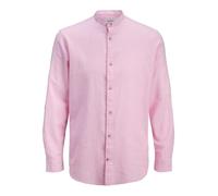 JACK & JONES Shirt Jjesummer Linen Blend Band Camiseta L/S Sn, Prism Rosa, XXL Hombres