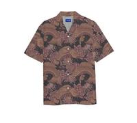 JACK & JONES Shirt Jorjose Resort-Camiseta SS SMU, Ruby Wine, L Hombres