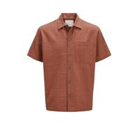 JACK & JONES Shirt Jprcceaston Seersucker S/S-Camiseta, Color Azul, L Hombres
