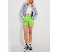 Jack & Jones Shorts de pinzas de tiro alto de mujer. Verde claro 38 (M)