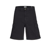 JACK & JONES Shorts Jpstkarl Jjavery-Pantalones Cortos Cargo Jnr, Negro, 15 años Hombres