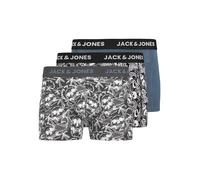 JACK & JONES Skull Trunks 3 Pack Jacdamon-Calzoncillos Tipo bóxer (3 Unidades), Negro, XX_l (Pack de 3) Hombres