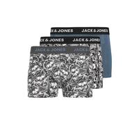 JACK & JONES Skull Trunks 3 Pack Pls Jacdamon-Calzoncillos Tipo bóxer (3 Unidades), Negro, 4X_l (Pack de 3) Hombres