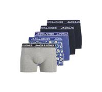 JACK & JONES Skull Trunks 5 Pack Jackingston-Calzoncillos Tipo bóxer (5 Unidades), Gris Claro, x_l (Pack de 5) Hombres